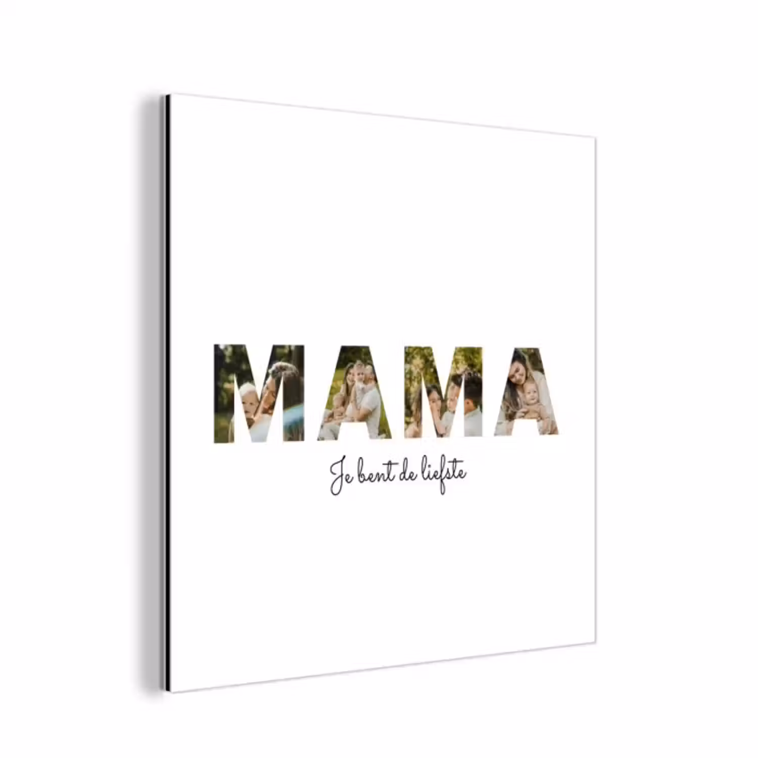 Aluminium schilderij - Mama - Lettercollage