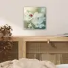 Lieveheersbeestje - Bloemen - Wit aluminium wit klein -sfeer3