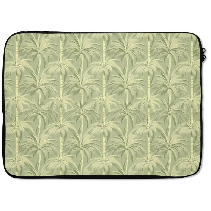 Palmwoud - Tropisch - Groen laptophoes neopreen klein 279 -zkaufland3dotto