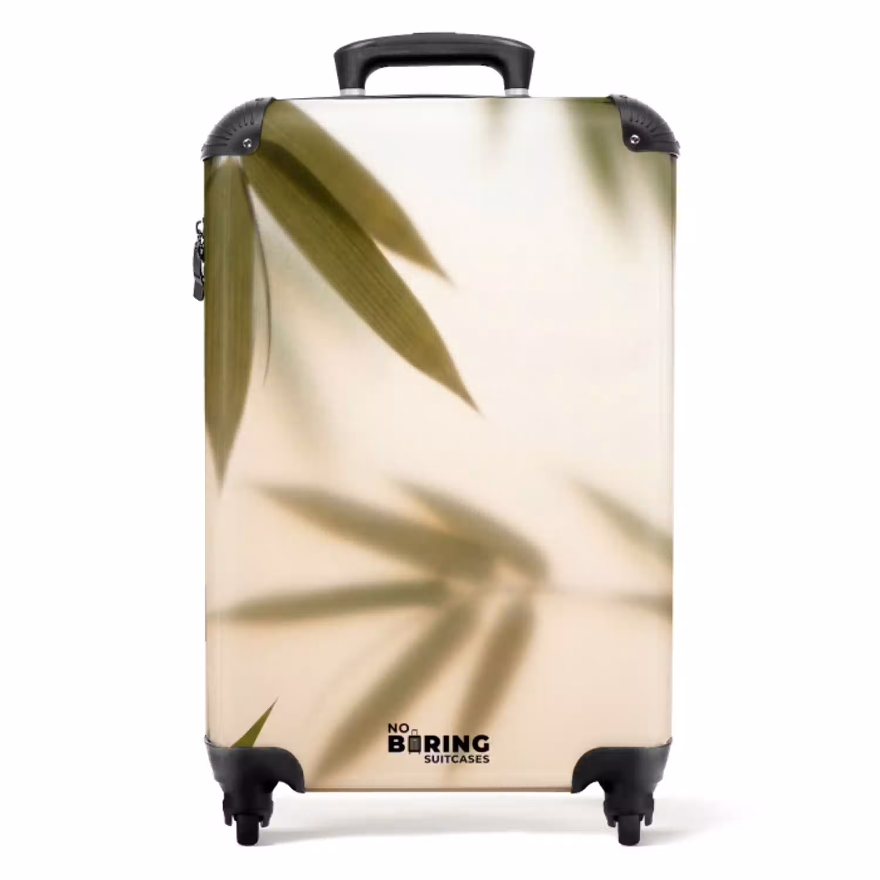 Planten - Bladeren - Natuur - Groen NBS - Handbagage koffer - Volwassenen Unisex middel -productfoto_recht
