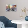 Brug - Stad - Huizen - Boot poster papier klein -sfeer3