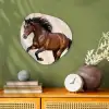 Paard - Galop - Energie Wandcirkel Organisch Forex 3mm klein -sfeer2