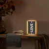 Love - Rood - Valentijn Light Box met kabel (Wandlamp) klein -sfeer4