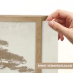 Boom - Oosterse stijl - Landschap Light Box met batterij (Wandlamp) middel -USP_websiteprintNL