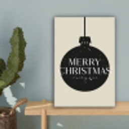 Kerstballen - Japandi - Christmas - Zwarte kerstballen canvas 2cm klein -sfeer4