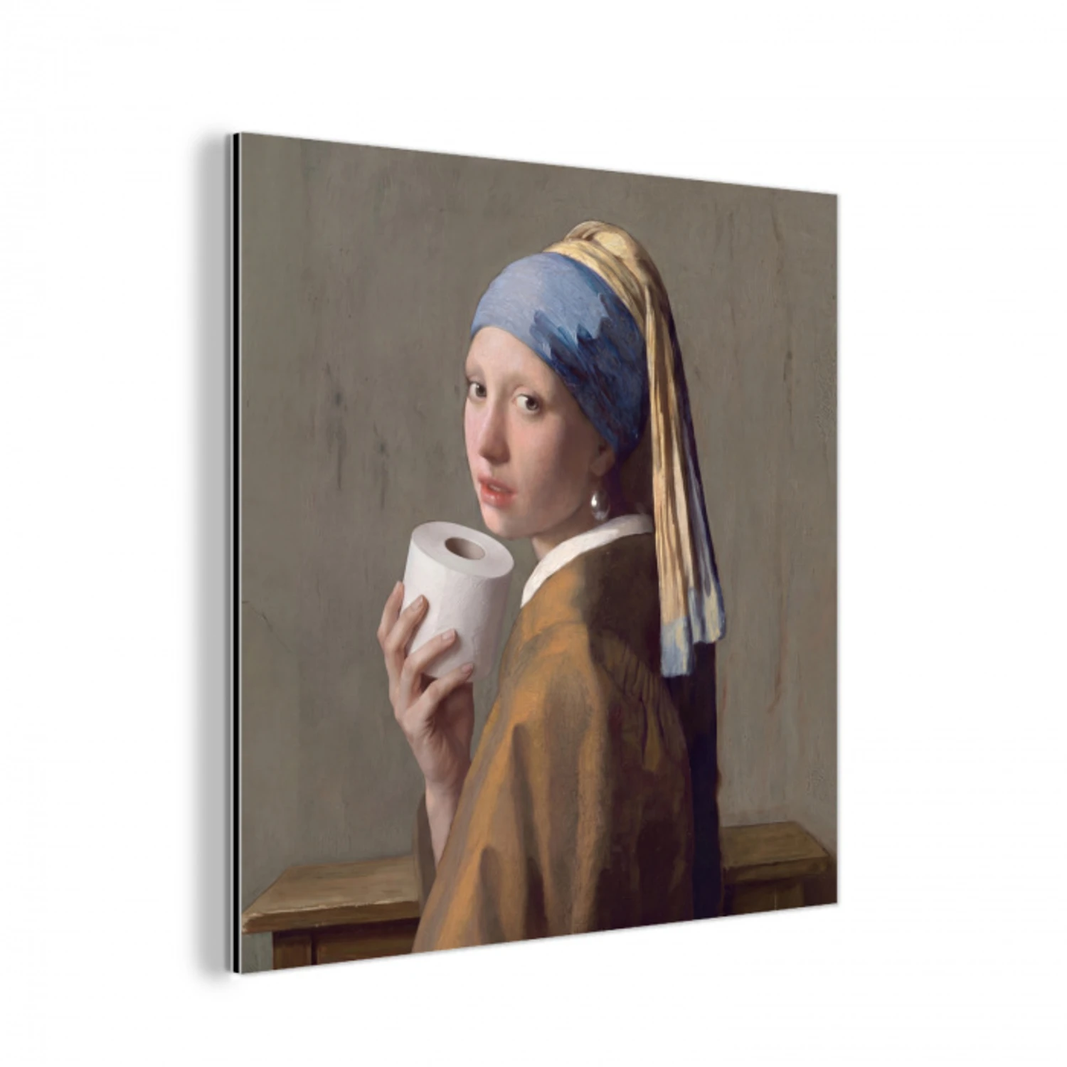 Klassiek - Humor - Kleurrijk aluminium wit klein -3d