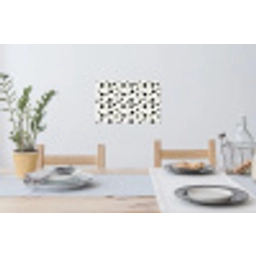Grafisch - Modern - Zwart Muursticker klein 286 -eettafel