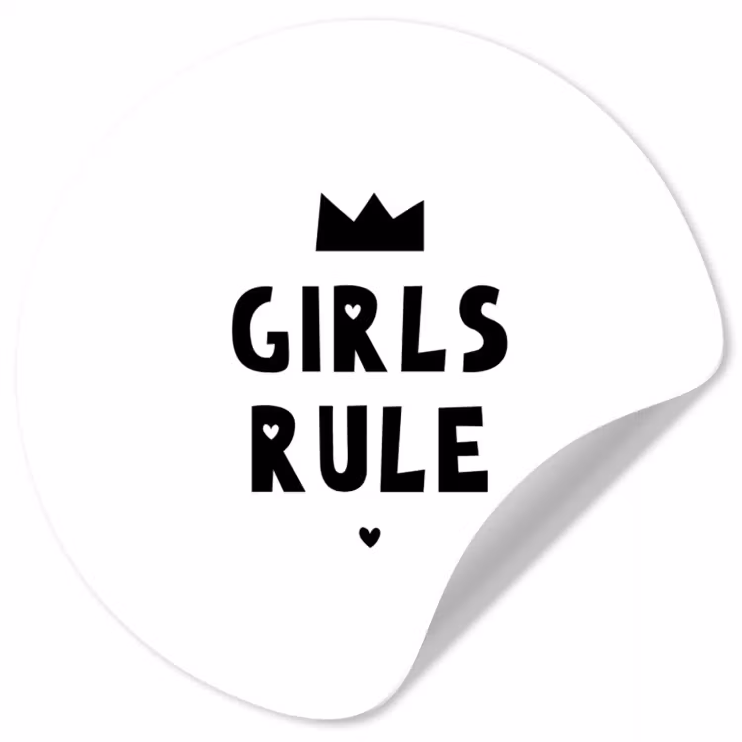 Behangcirkel - Quotes - Kinderen - Meisjes - Girls Rule - Spreuken