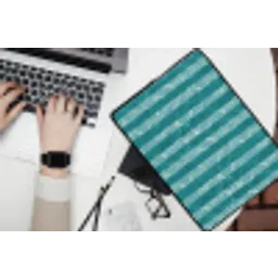 Zwembad - Strepen - Groen laptophoes neopreen klein 279 -bureau