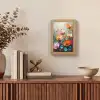 Bloemen - Kleurrijk - Abstract - Verf - Natuur Light Box met kabel (Tafellamp) klein -sfeer2