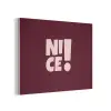 Nice - Uitroepteken - Rood PET vilt klein -3d