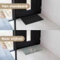 Botanisch - Stilleven - Blauw Deurmat klein -voor-na_NL
