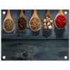 Kruiden - Lepels - Hout - Keuken - Specerijen - Industrieel tuinposter los doek klein -3d
