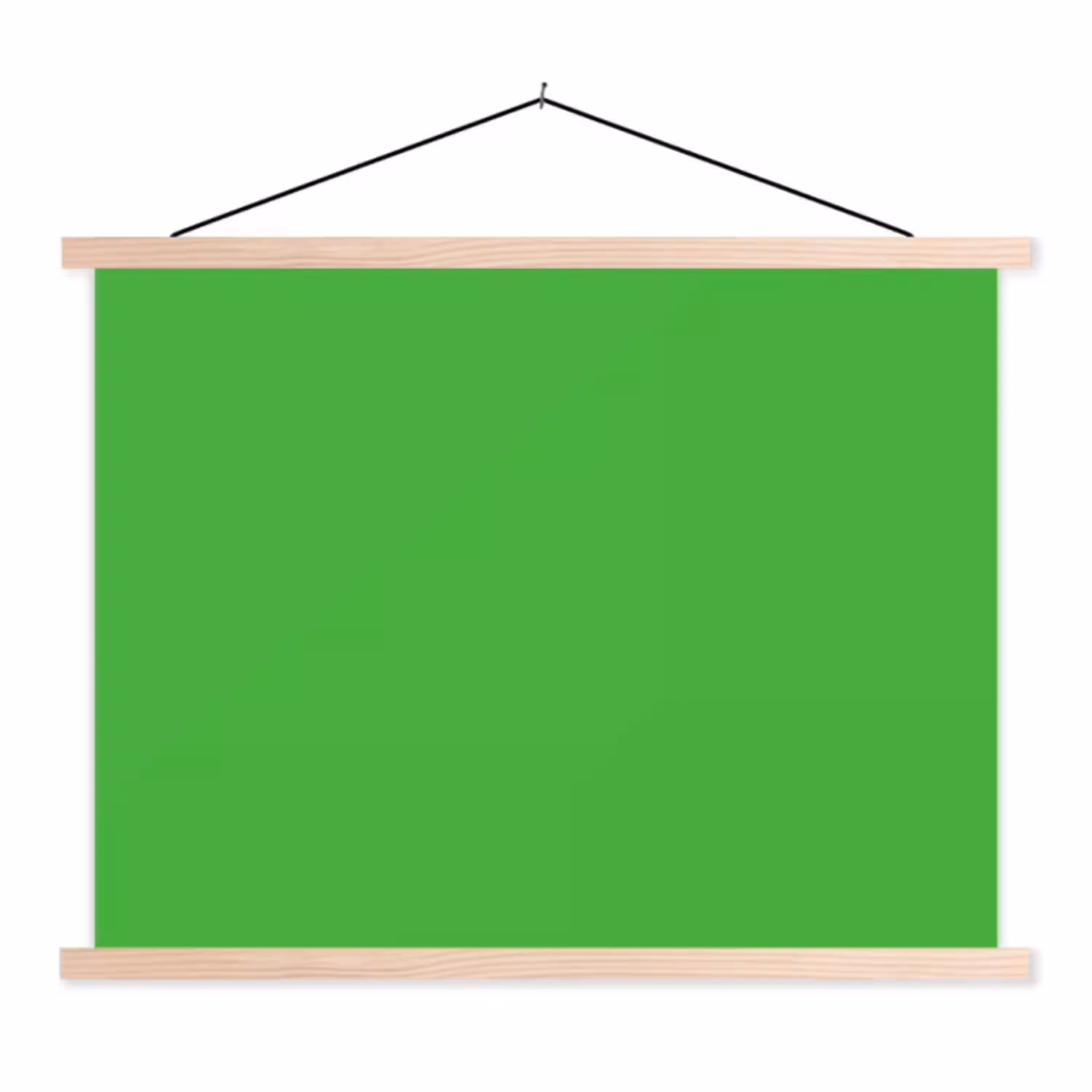 Kelly - Green - Groen textielposter latten blank klein 122 -3d