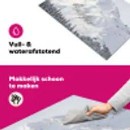 Berg - Sneeuw - Winter - Natuur - Wit Inductie beschermer vinyl 3mm klein -wsfeer6_website