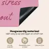 Eat me out don't stress me out - Roze - Handgeschreven Inductie beschemer met haakjes klein -ky-onderkant-nl