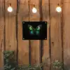 Vlinder - Groen - Opvallend tuinposter los doek klein -sfeer1