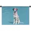 Dalmatiër - Zonnebril - Blauw Wandkleed katoen klein -zz3d