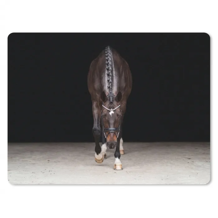 Paard - Modern - Portret muismat rubber klein -3d