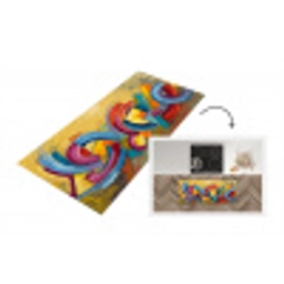 Abstract - Cirkels - Schilderij - Kleurrijk - Dynamisch Keukenloper - keukenmat middel -3d