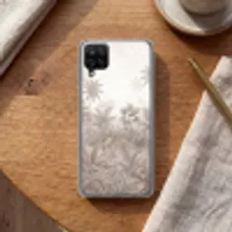Jungle - Tropisch - Natuur -Vintage - Beige Telefoonhoesje Samsung Galaxy A12 klein -sfeer1