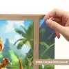 Dino - Voetbal - Groen Light Box met batterij (Wandlamp kind) middel -USP_websiteprintNL