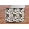 Botanisch - Bladeren - Zwart laptophoes neopreen klein 279 -tafel