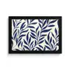 Bladeren - Klimop - Donkerblauw fotolijst zwart zonder passe partout klein -3d