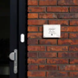 Wit marmer - Sierlijk Naambord Rechthoek middel -sfeer1-rechthoek-S