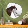 Paard - Modern - Balans Wandcirkel Organisch Aluminium middel -sfeer2