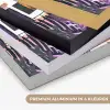 Huizen - Minimalistisch - Palmbomen - Kust Textielframe zwart klein -USP_kleurenNL