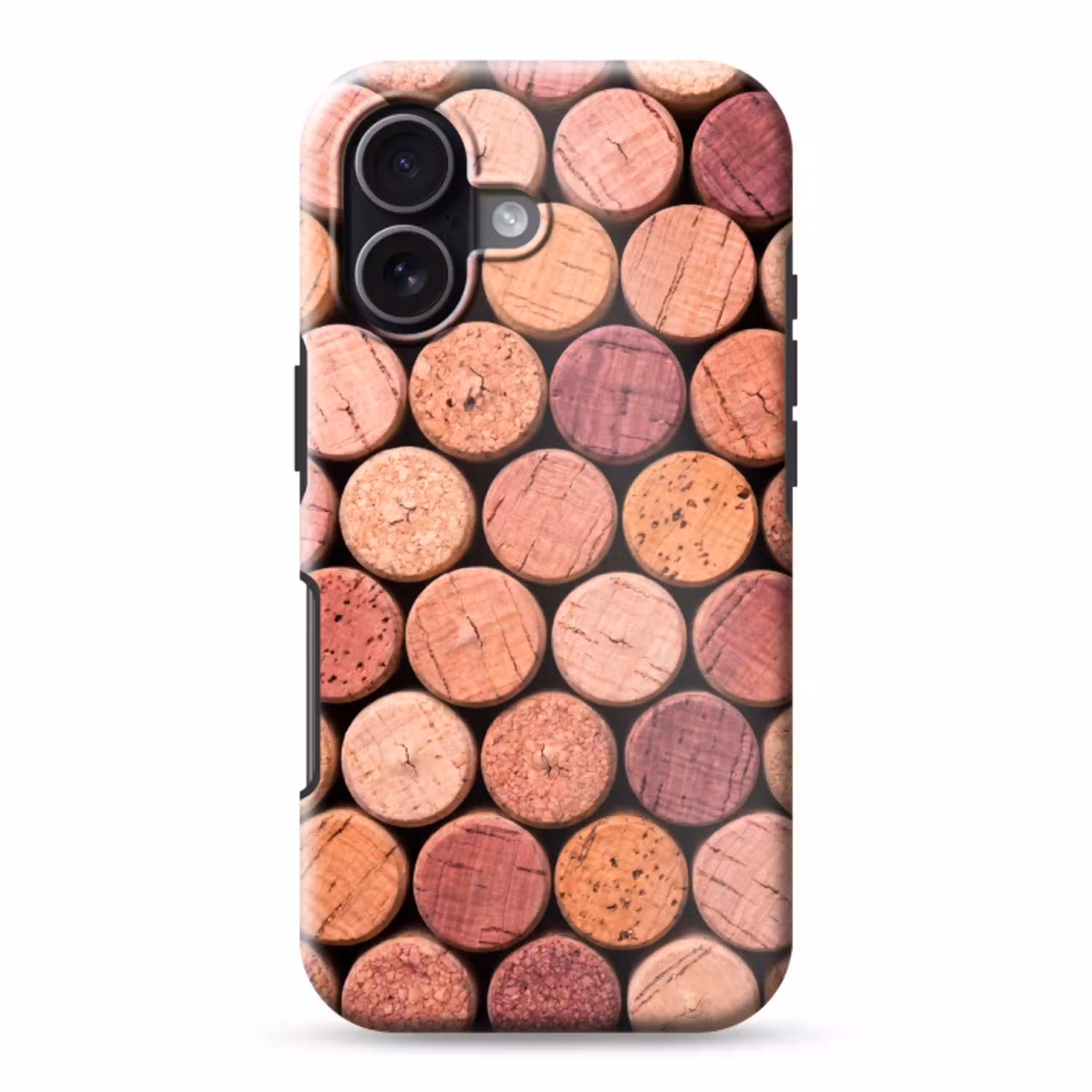 Kurk - Patroon - Abstract - Modern - Rood Toughcase MagSafe Apple iPhone 17 klein -3d