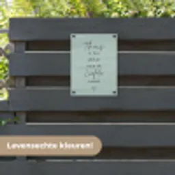 Thuis is het plekje waar de liefde woont tuinposter los doek klein -sfeer3