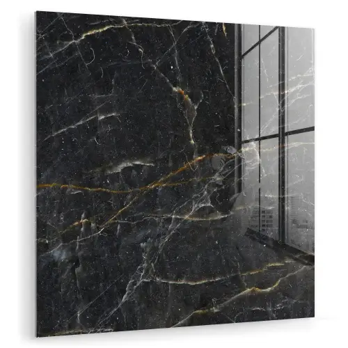 Marmer - Zwart - Goud - Grijs - Marmerstructuur plexiglas 5mm klein -zzzproduct_nieuw