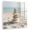 Stenen - Stapel - Zand - Zee plexiglas 5mm klein -zzzproduct_nieuw