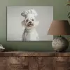 Hond - Wit - Kok PET vilt klein -sfeer2