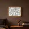 Steentjes - Grijs - Ovaal Light Box met batterij (Wandlamp) middel 907 -sfeer4