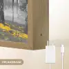 Natuur - Geel - Park -  Zwart - Wit Light Box met batterij (Wandlamp) middel -USP_websiteoplaadbaarNL