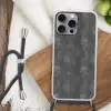 Donkergrijs - Ruw - Beton Hoesje iPhone 16 Pro Max met koord klein 804 -sfeer4