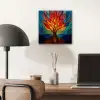 Sierglas - Boom - Rood - Vlakken aluminium wit klein -sfeer5