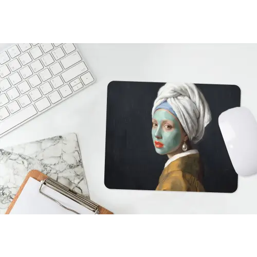 Iconisch - Modern - Kleurrijk muismat rubber klein -witbureau