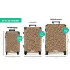Dieren print panter bruin NBS - Handbagage koffer - Kinderen Unisex middel zzzzzzVergelijking_3NL