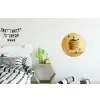 Pannenkoeken - Eten - Honing - Geel Wandcirkel aluminium klein -kinderkamer