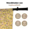 Bloemen - Motief - Geel Wandkleed katoen klein 269 -sfeer2