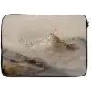 Berglandschap - Mist  - Penseelstreken laptophoes neopreen klein -zkaufland3dotto