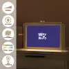 Blauw - Why not - Minimalistisch Light Box met kabel (Tafellamp) klein -USP_websiteoverzichtNL