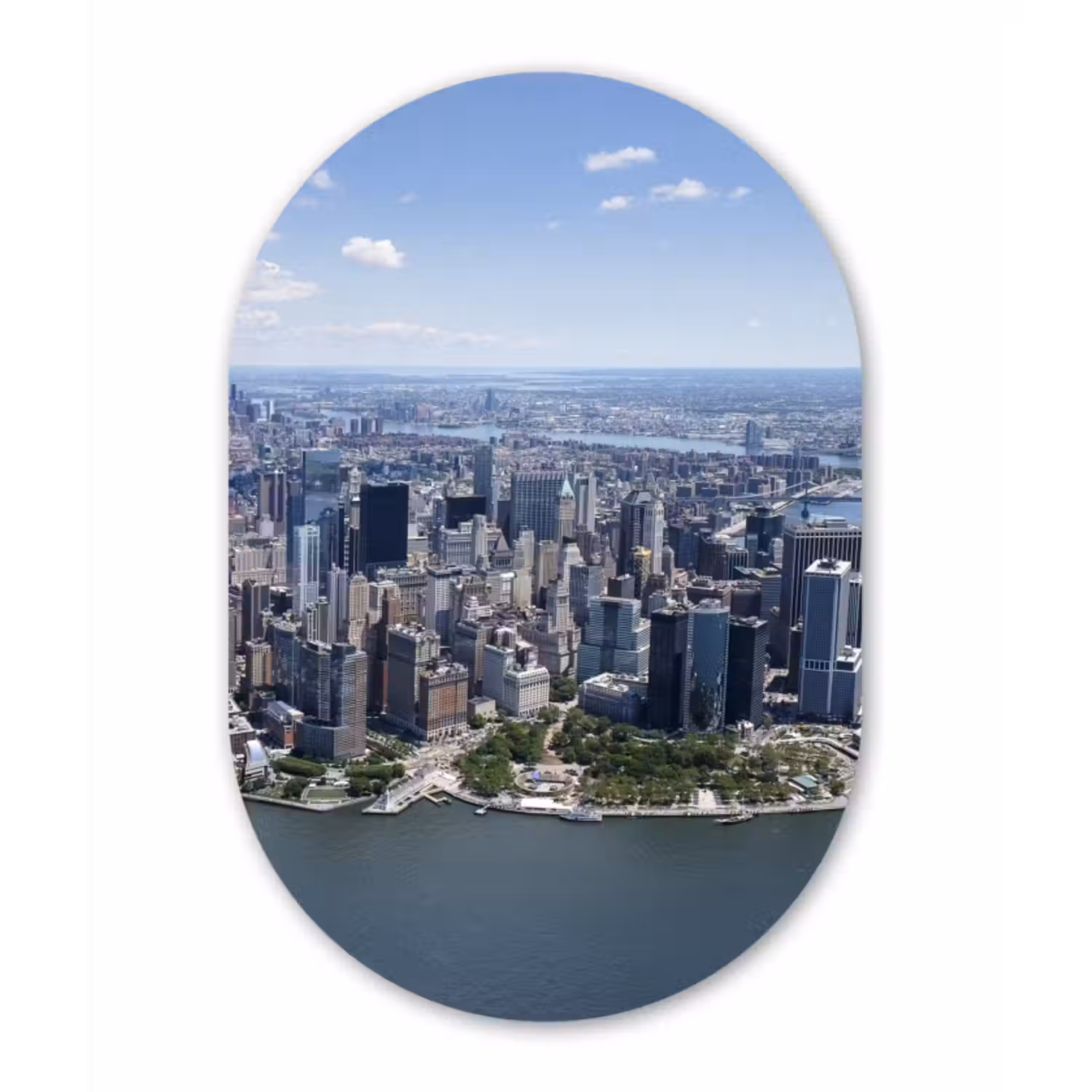 Muurovaal - New York - USA - Skyline
