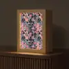 Zomer - Vlinder - Zwart - Roze Light Box met kabel (Tafellamp) klein 925 -z3d_website