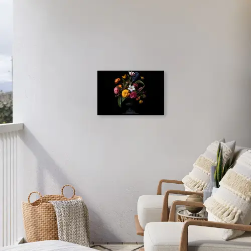 Lente - Bloemen - Klassiek - Vaas Tuinposter op houten frame 2 cm dik klein -sfeer1