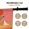 Kameel - Pyramides - Rode zon Wandkleed katoen klein -sfeer2